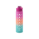 Axyaa Gradient Color Sports Water Bottle with Straw and Handle