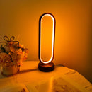 Axyaa LED Ring Lamp Three-color Dimming Night Light for Bedroom and Living Room