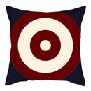 Sword Target Pattern Cushion Cover 45X45cm by Axyaa - Realistic Art Print Home Decor Pillowcase