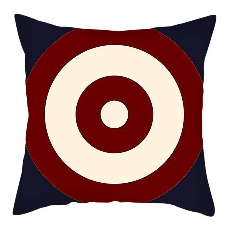 Sword Target Pattern Cushion Cover 45X45cm by Axyaa - Realistic Art Print Home Decor Pillowcase