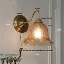 Axyaa Pink Glass LED Wall Light Fixture for Home Decor & Bedroom Sconce Lamp