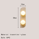 Axyaa Stone Wall Lamp Sconce - Foyer, Dining Room, Bedroom Lighting Fixtures