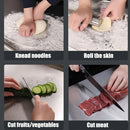 Axyaa Stainless Steel L-Shaped Folding Chopping Board: Double-Sided Kitchen Tool for Cutting and Kneading