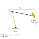 Axyaa Nordic Ettorino Colorful Metal Floor Lamp - Adjustable LED Light