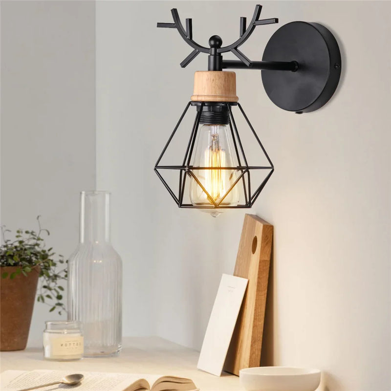 Axyaa Retro Industrial Wall Sconce LED Lamp Indoor Lighting