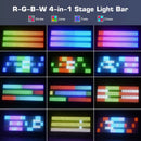 Axyaa 4PCS 120W RGB LED Wall Washer Lights for Stage DJ Party Bar Wedding