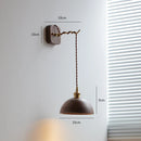 Axyaa Walnut Wooden LED Wall Lights Fixture Modern Indoor Lighting Nordic Wandlamp