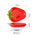 Axyaa Strawberry Ceramic Salad Soup Bowl Set
