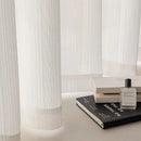 Axyaa White Vertical Louver Screen Curtain Blackout Phantom - Bay Window, Balcony Sunshade