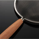Stainless Steel Colander with Wooden Handle by Axyaa: Multi-function Flour Sieve