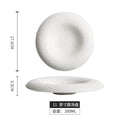 Axyaa Ceramic Western Food Plate Set for Steaks, Desserts, and Salads