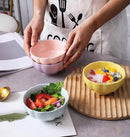 Axyaa Ceramic Pumpkin Rice Salad Bowl Set