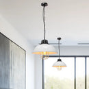 Axyaa Industrial Vintage Pendant Chandelier, Retro Metal Ceiling Lamp for Restaurant Bar