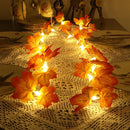 Axyaa Maple Leaf Fairy Lights Garland: Fall Decor for Home, Wedding, Party