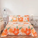 Axyaa Coarse Cloth Bed Sheet Queen Size Soft 100% Cotton Durable Breathable Naked Sleep