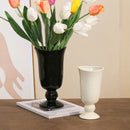 Axyaa Tall Bell Ceramic Vase Desktop Ornament Living Room Dining Table Flower Arrangement