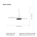 Axyaa Nordic LED Pendant Lamp for Dining Room, Modern Resin Suspend Light