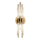 Axyaa Water Ripple Crystal Copper Wall Lamp: Modern Minimalist LED Glass Lighting.
