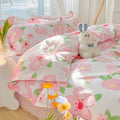 Axyaa Kawaii Kids Girls Bedding Set, Cute Print Duvet Cover, Single/Full/Queen Size