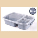 Axyaa Wheat Straw Bento Box with Compartment - Eco-Friendly & Microwave Safe