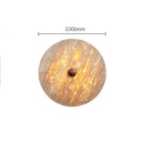 Axyaa Circular Marble Sconce LED Lamp for Living Room, Bedroom, or Foyer