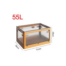 Axyaa Foldable Storage Box with Lid: Large Capacity Organizer for Toys, Books, and More