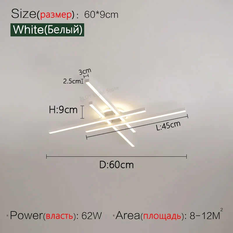 Nordic LED Ceiling Chandelier for Living Room Dining Bedroom - Axyaa