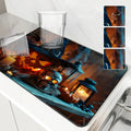 Axyaa Halloween Jack-o-Lantern Wizard Hat Absorbent Drying Mat