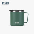 Axyaa Stainless Steel Coffee Mug with Visual Lid - Minimalist Design & Portable