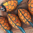 Axyaa Small Fish Tiffany Glass Table Lamp - LED Desk Light for Home Decor