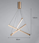 Axyaa Stainless Steel Ceiling Chandelier LED Pendant Light for Nordic Home Decor