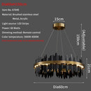 Axyaa Modern Circular Pendant Light for Stylish Living Room and Dining Room