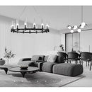 Axyaa Crystal Chandelier Pendant Lights LED Indoor Luxury Lighting Fixtures
