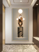 Axyaa Abstract Light Luxury Mural Lamp Decoration - Modern Simplicity Hanging Painting