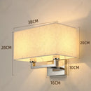 Axyaa LED Fabric Wall Lampshade for Bedroom Bedside Lighting