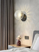 Axyaa Glass Ball LED Wall Lamp for Bedroom Study Living Room Corridor