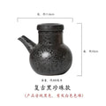 Axyaa Ceramic Oil Jar with Lid for Kitchen, Small Oil Bottle for Soy Sauce & Vinegar