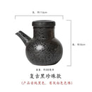 Axyaa Ceramic Oil Bottle with Lid - Small Kitchen Soy Sauce Vinegar Jar