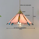 Axyaa Modern Pink Glass LED Pendant Lights Copper Hanging Lamp for Home Decor