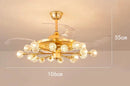 Axyaa Kids Bedroom Ceiling Fan with Remote Control and LED Light