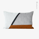 Axyaa Geometric Stitching Waist Pillow: Nordic Minimalist Design for Light Luxury Living Room