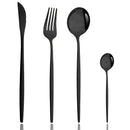 Axyaa Pink Silver Stainless Steel Cutlery Set
