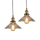 Axyaa Retro Loft Glass Pendant Light Industrial Lamp Vintage Style