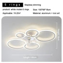 Nordic Style Modern Ceiling Lamp Set by Axyaa for Living Room and Bedroom