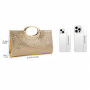 Axyaa Rhinestone Glitter Shoulder Bag for High Party Celebrity Gowns