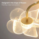 Axyaa Flower LED Wall Lamp - Modern Nordic Bedroom Reading Light