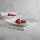 Axyaa Artistic Conception Ceramic Dessert Plate - White, Western Style
