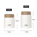 Axyaa Mini Stainless Steel Vacuum Lunch Box Beaker, Leak-Proof Thermal Flask