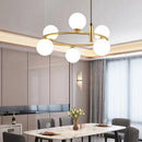 Axyaa Magic Bean Glass Ball Chandelier - Nordic Style for Home Decor & Lighting