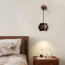 Axyaa Black Travertine Adjustable LED Wall Sconce Reading Lamp